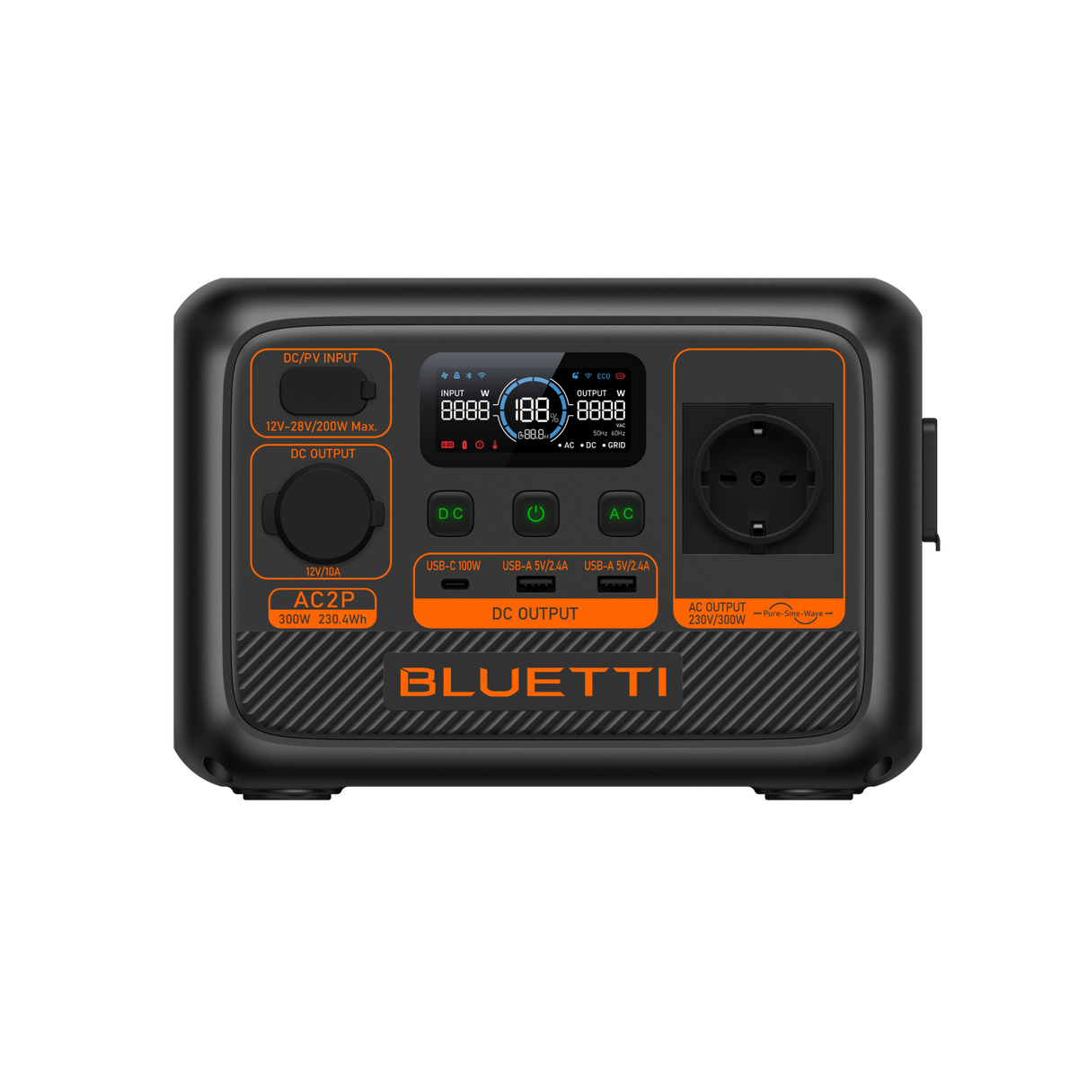 BLUETTI AC2P Power Station Portatile | 300 W 230,4 Wh