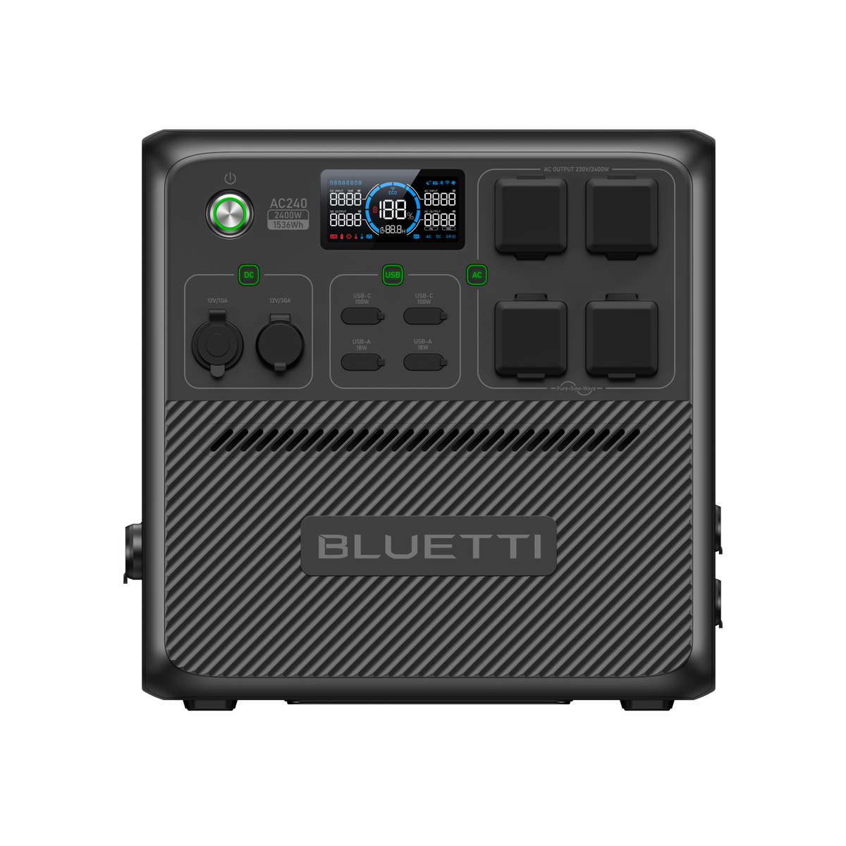BLUETTI AC240 Power Station Portatile | 2.400 W 1.536 Wh