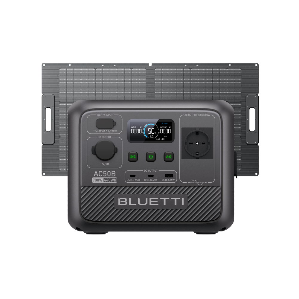 BLUETTI AC50B Power Station Portatile per Campeggio | 700 W 448 Wh(Esaurito)