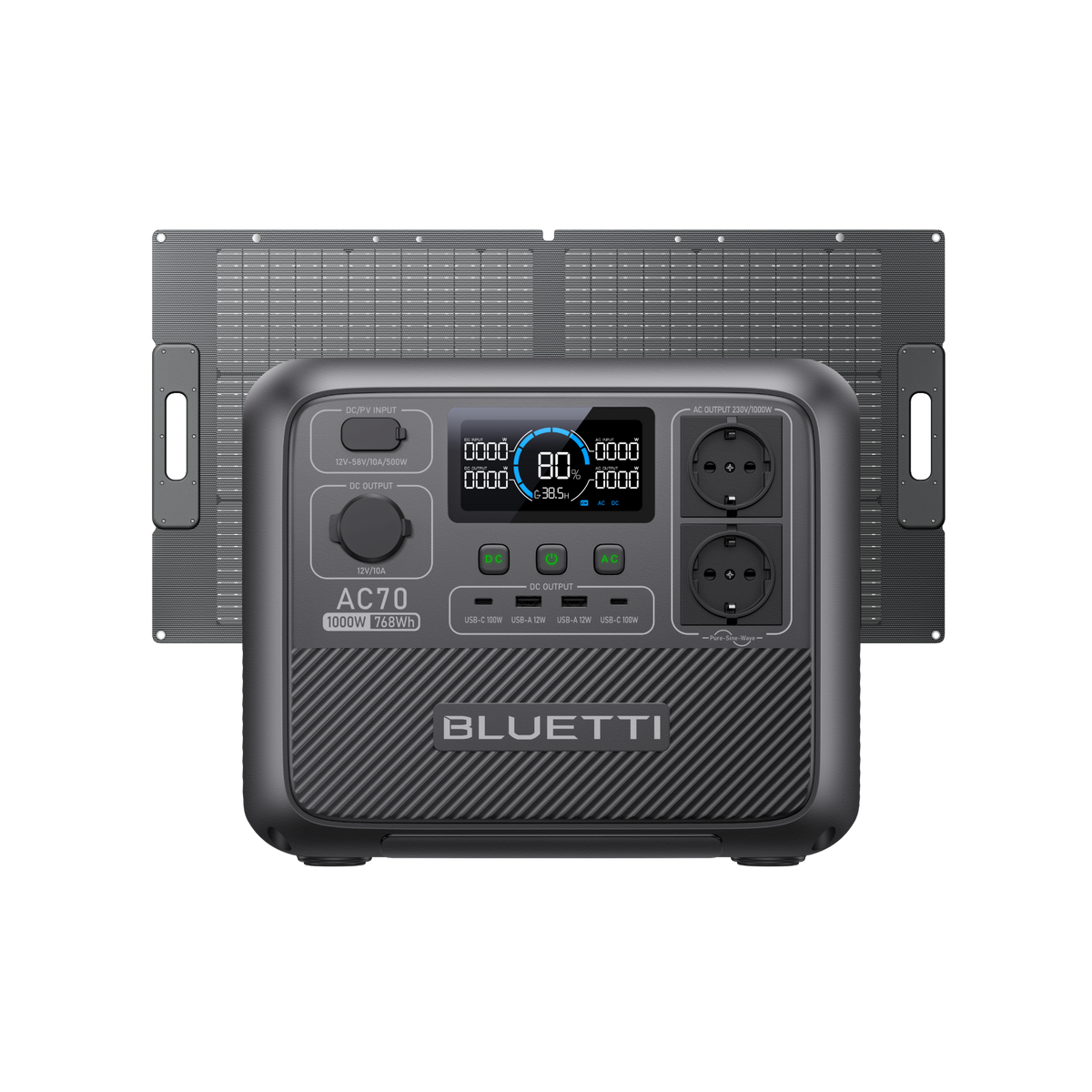 BLUETTI AC70 Power Station | 1.000 W 768 Wh