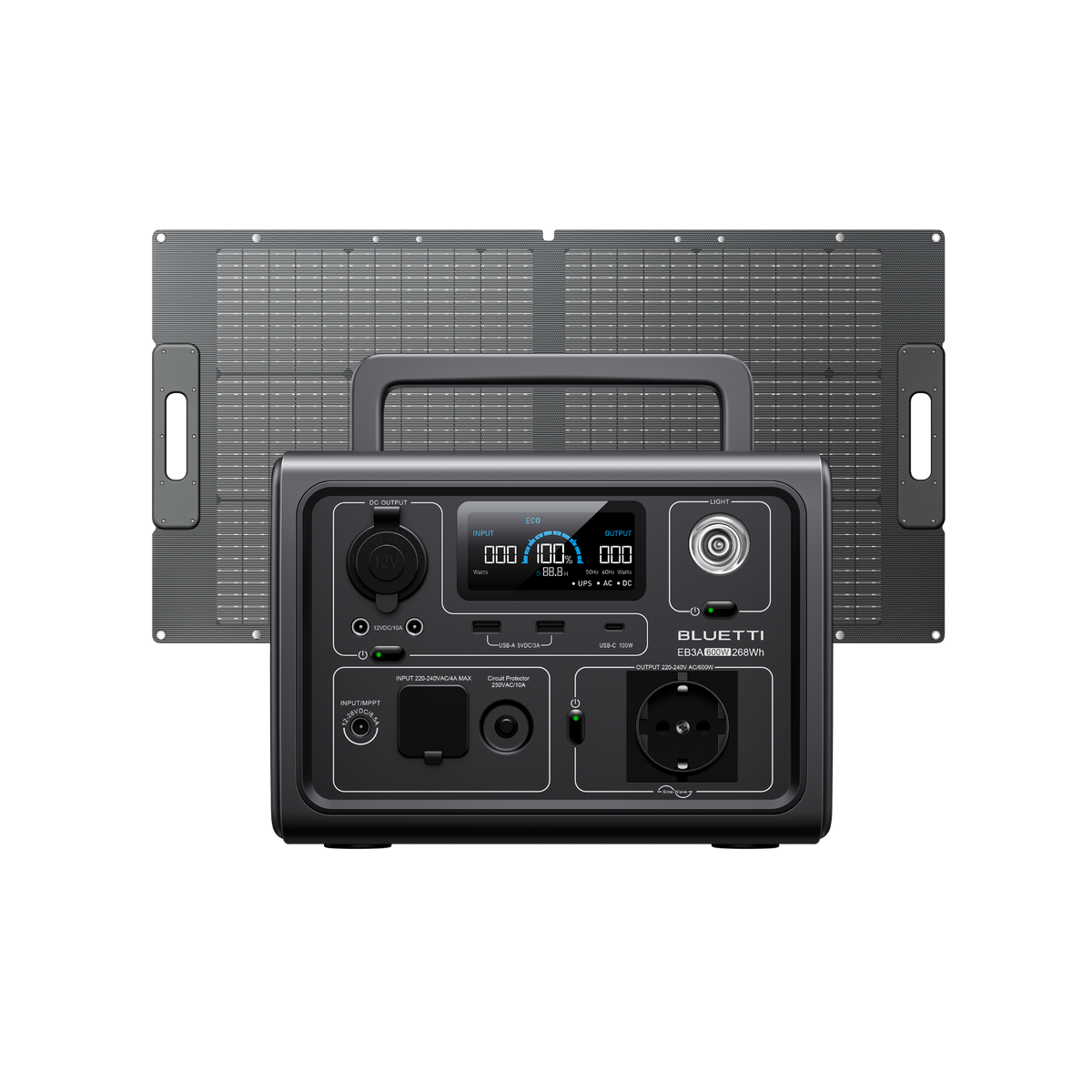BLUETTI EB3A Power Station Portatile | 600 W 268 Wh