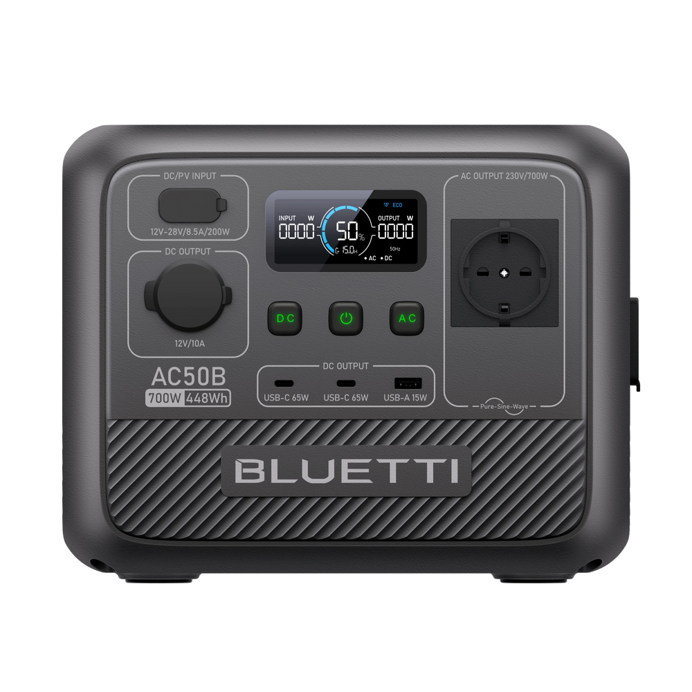 BLUETTI AC50B Power Station Portatile per Campeggio | 700 W 448 Wh(Esaurito)