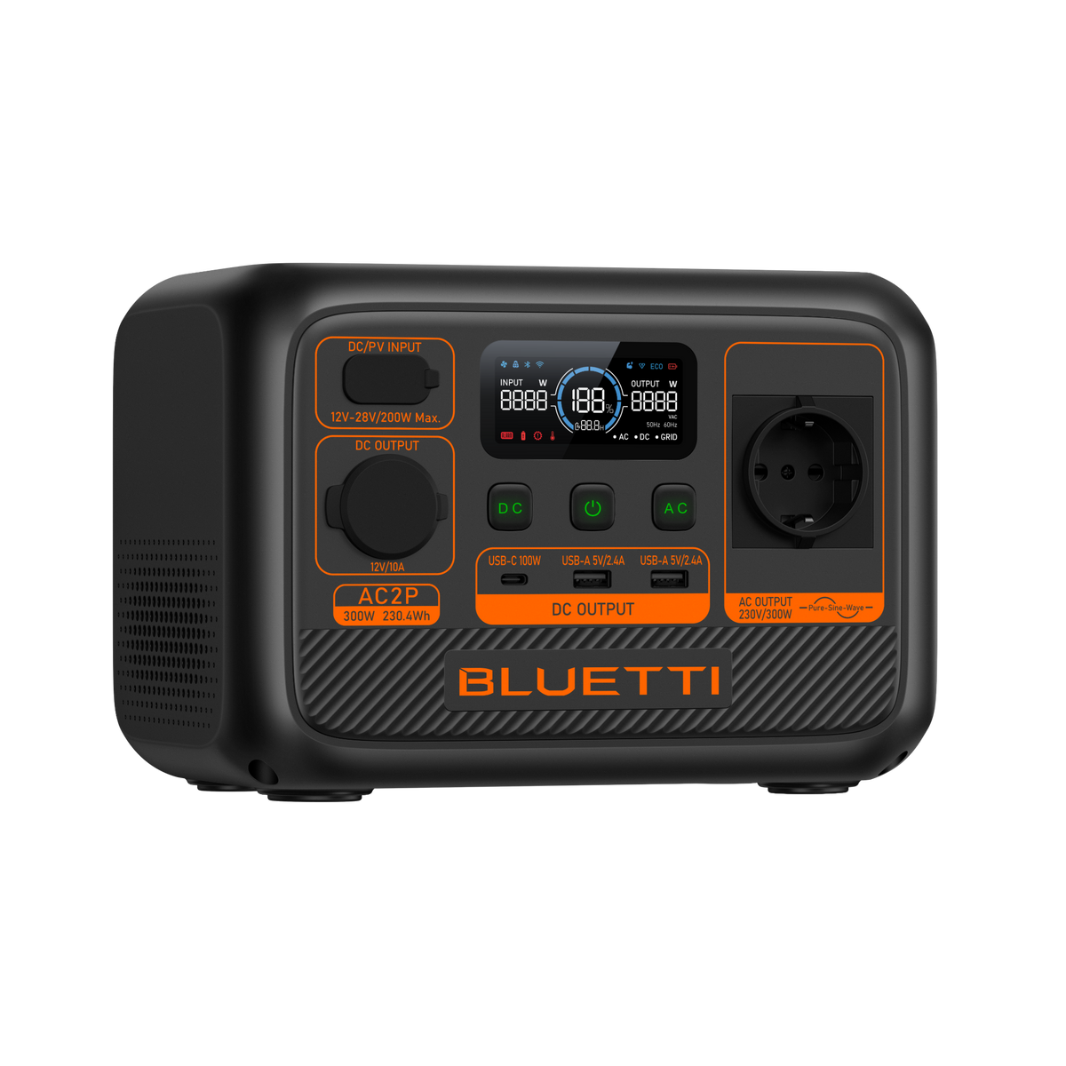 BLUETTI AC2P Power Station Portatile | 300 W 230,4 Wh