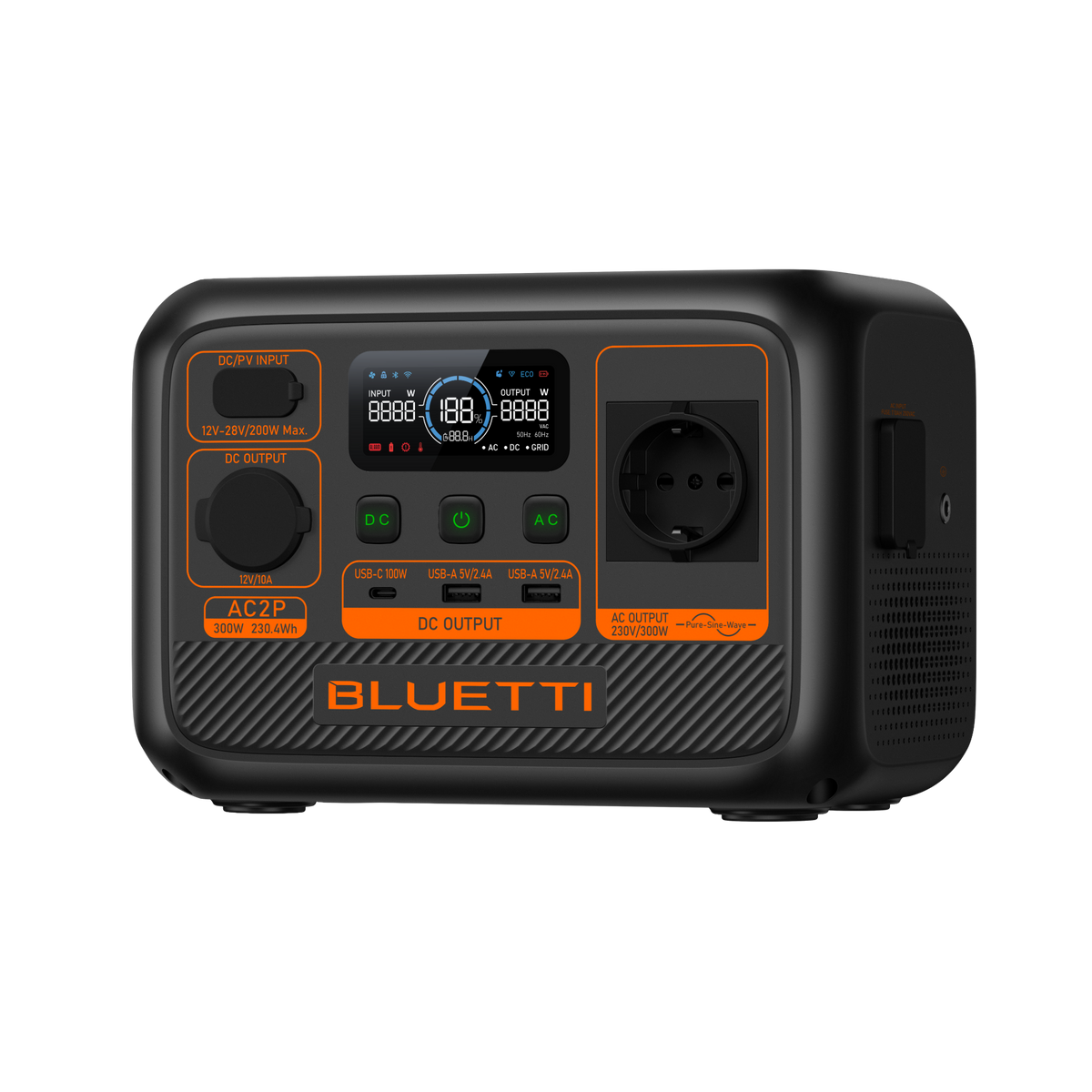 BLUETTI AC2P Power Station Portatile | 300 W 230,4 Wh