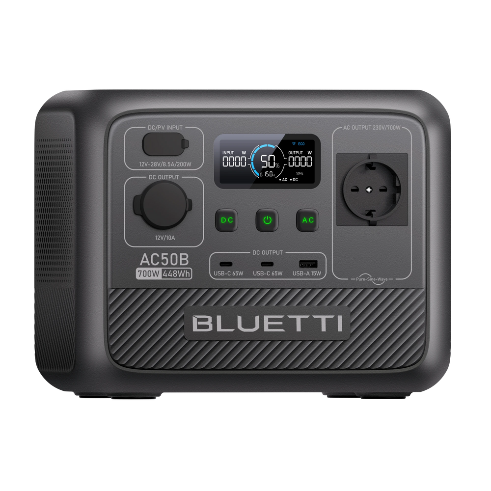 BLUETTI AC50B Power Station Portatile per Campeggio | 700 W 448 Wh(Esaurito)