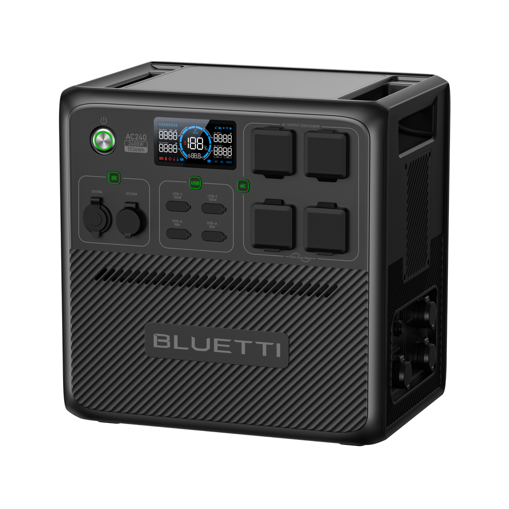 BLUETTI AC240 Power Station Portatile | 2.400 W 1.536 Wh