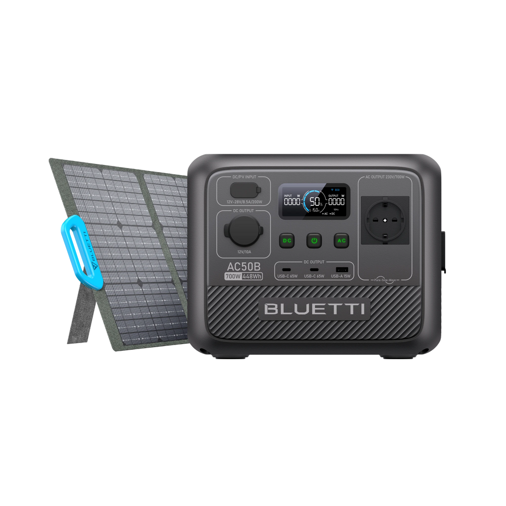 BLUETTI AC50B Power Station Portatile per Campeggio | 700 W 448 Wh(Esaurito)