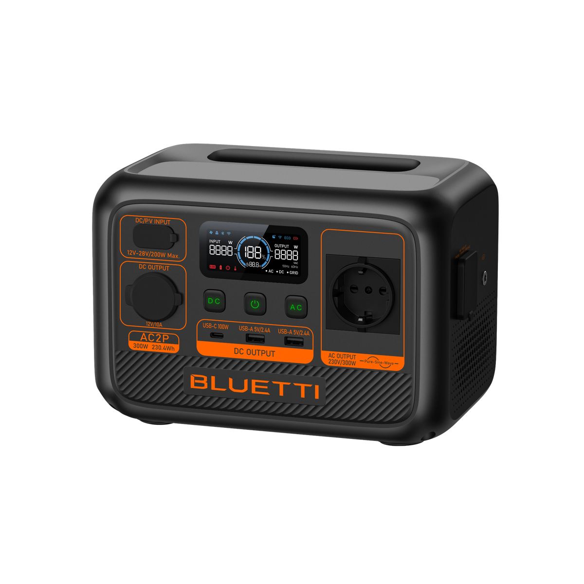 BLUETTI AC2P Power Station Portatile | 300 W 230,4 Wh