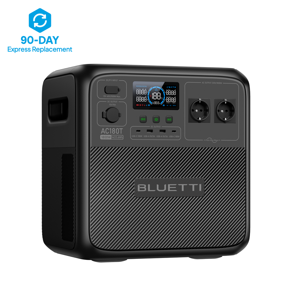 BLUETTI AC180T Power Station Portatile | 1.800 W 1.433 Wh