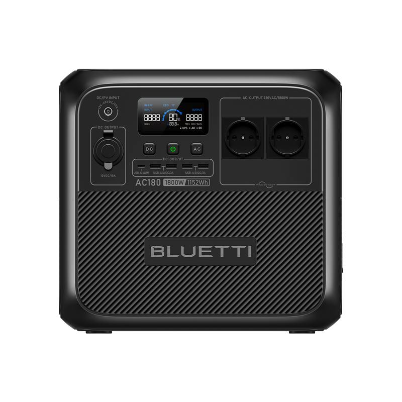 BLUETTI AC180 Power Station Portatile | 1800 W 1152 Wh