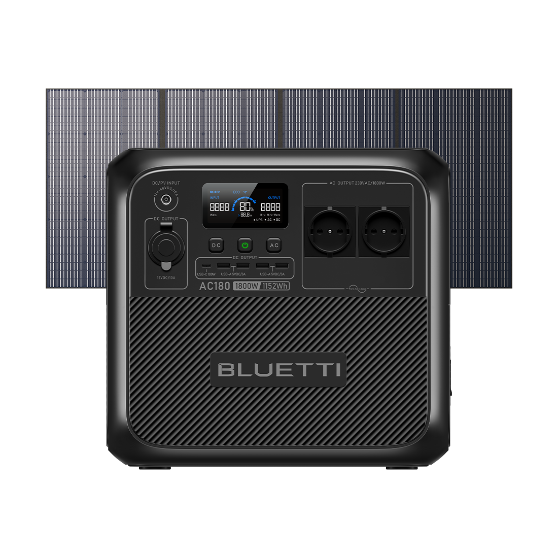 BLUETTI AC180 + 350W Kit Generatore Solare