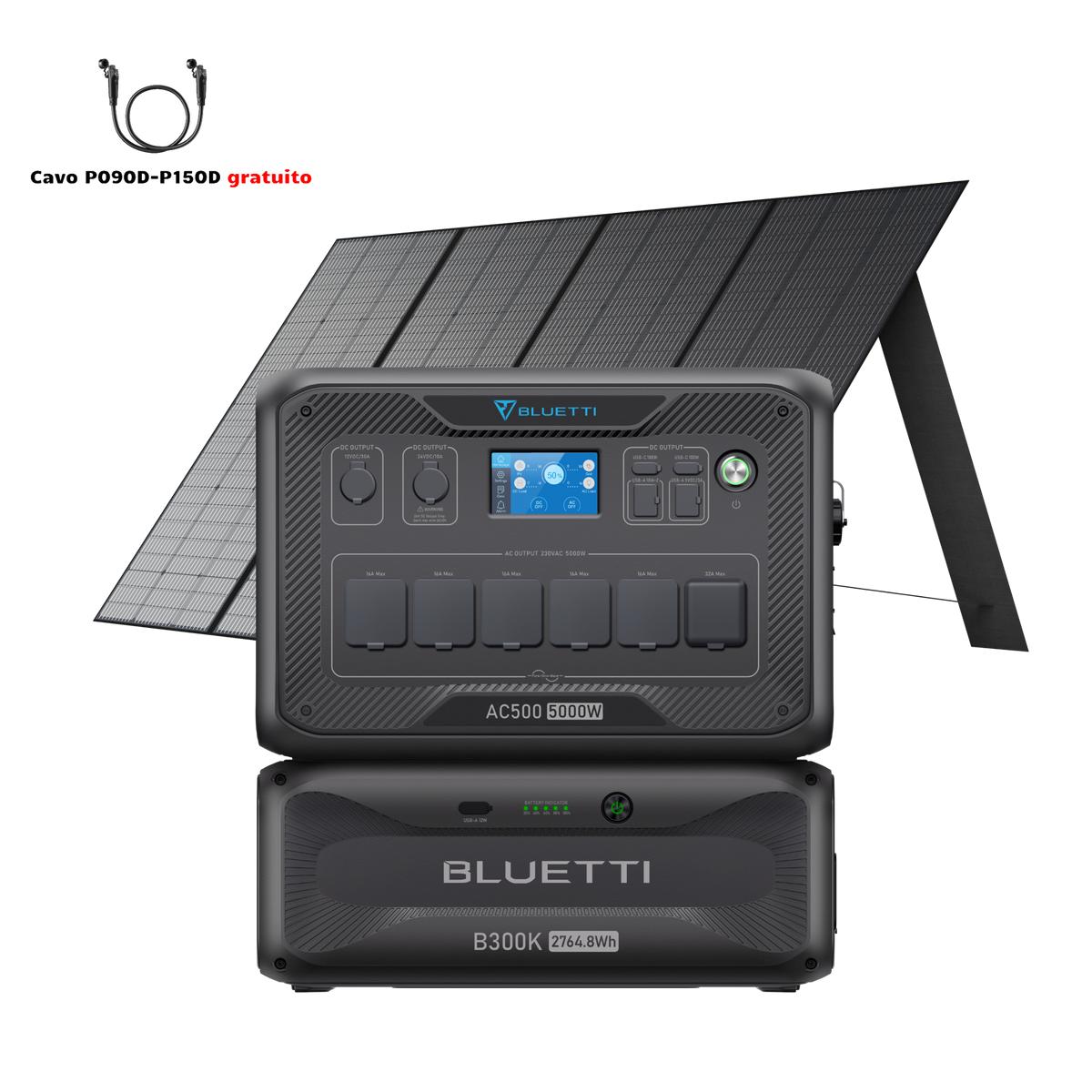 BLUETTI AC500 + B300K Backup Domestico