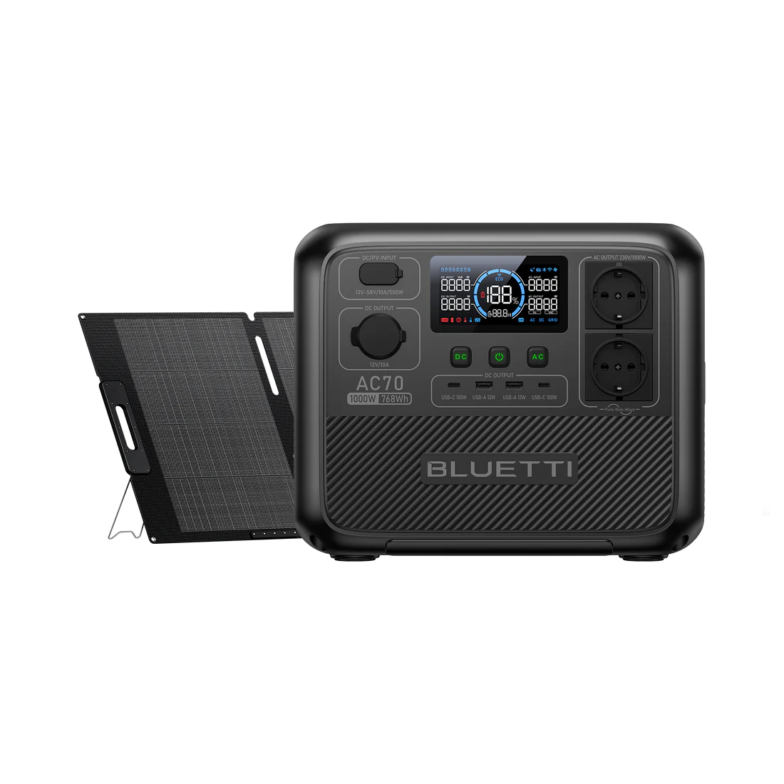 BLUETTI AC70 Power Station | 1.000 W 768 Wh