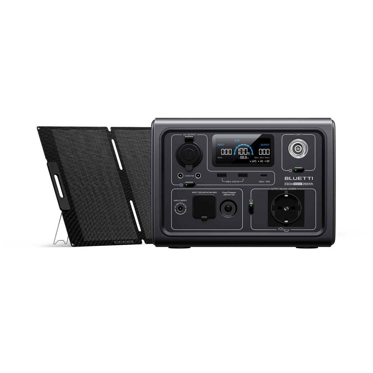 BLUETTI EB3A + 200W Kit Generatore Solare