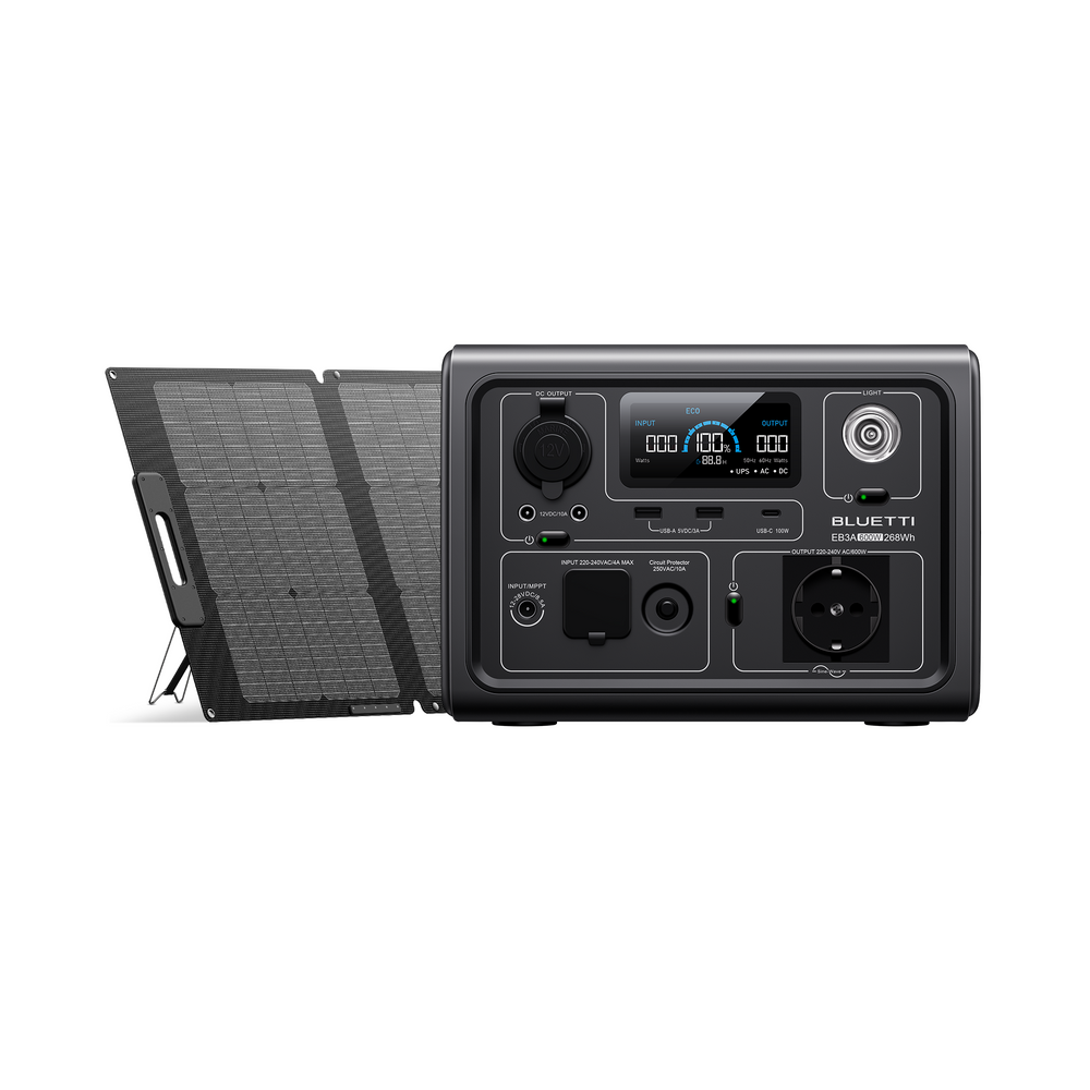BLUETTI EB3A + PV120/S Kit Generatore Solare
