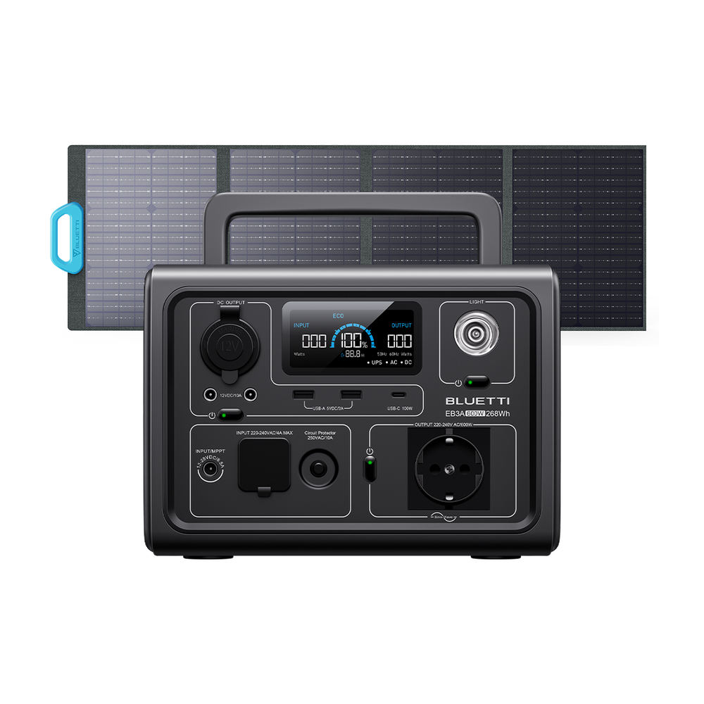 BLUETTI EB3A + PV120/S Kit Generatore Solare