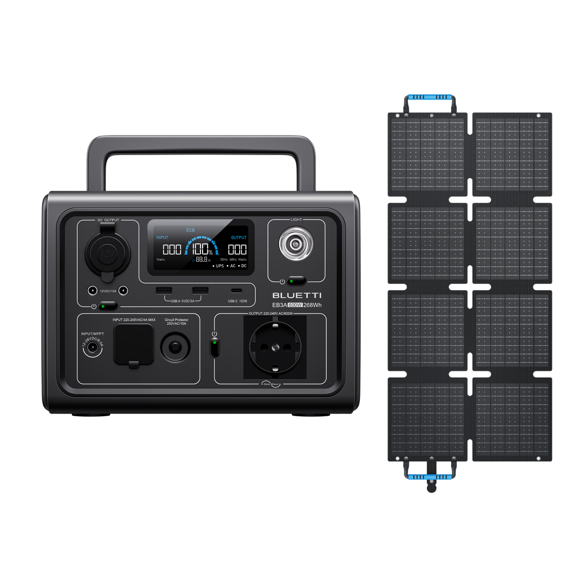 BLUETTI EB3A Power Station Portatile | 600 W 268 Wh