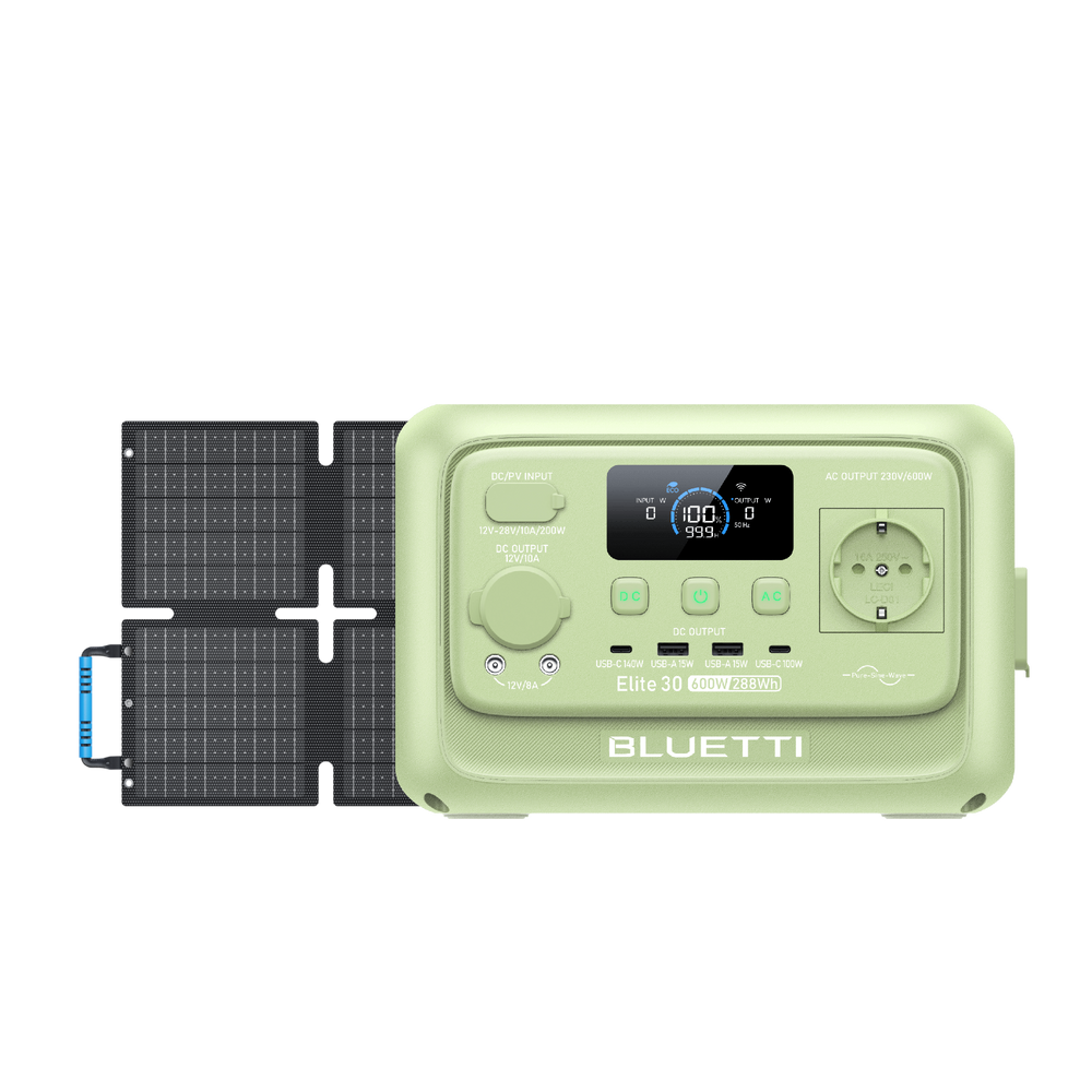 BLUETTI Elite 30 V2 Power Station Portatile | 600W 288Wh