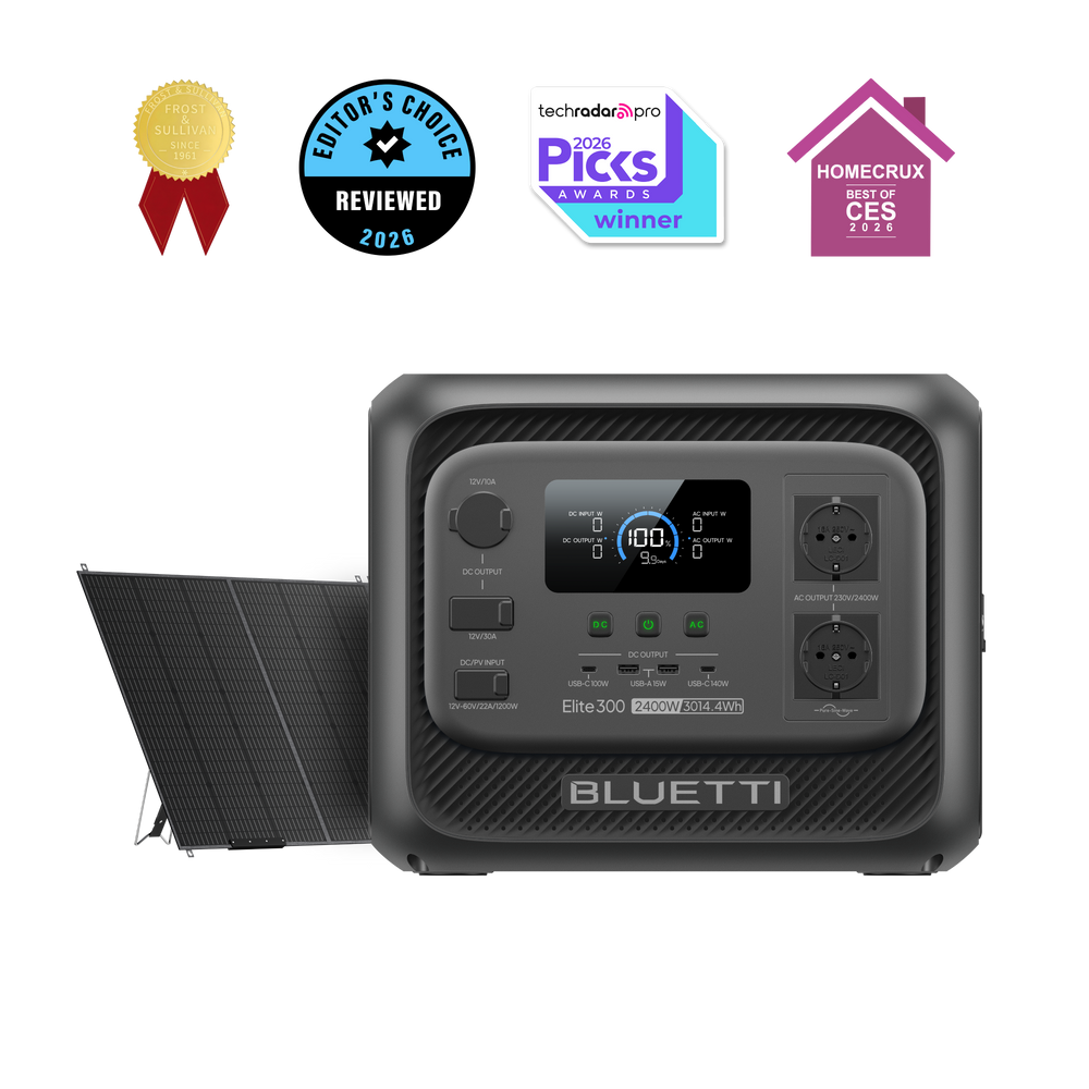BLUETTI Elite 300 Power Station Portatile | 2.400W, 3.014,4Wh