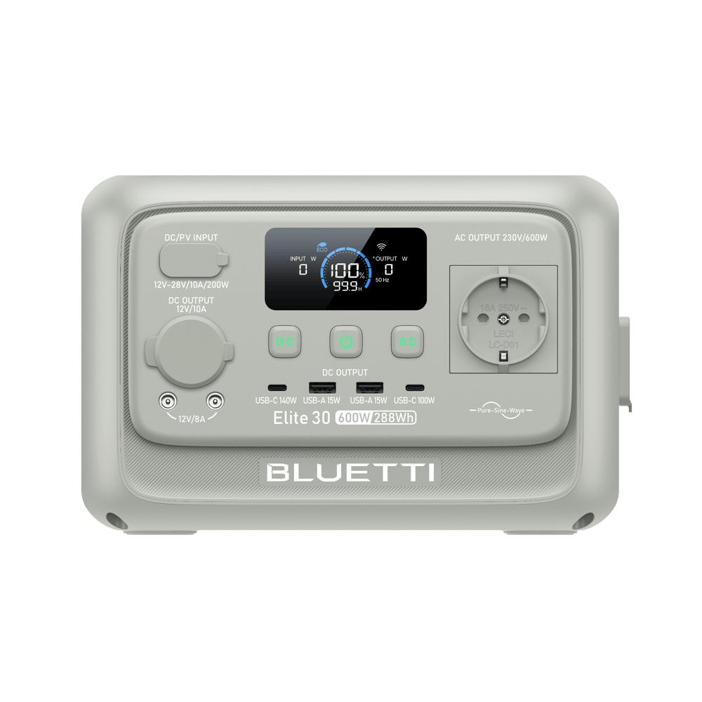 BLUETTI Elite 30 V2 Power Station Portatile | 600W 288Wh