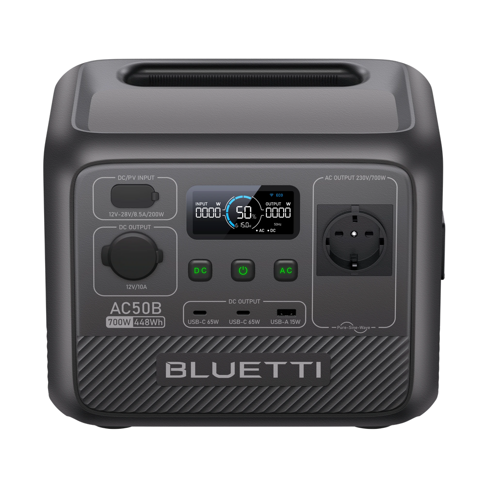 BLUETTI AC50B Power Station Portatile per Campeggio | 700 W 448 Wh(Esaurito)