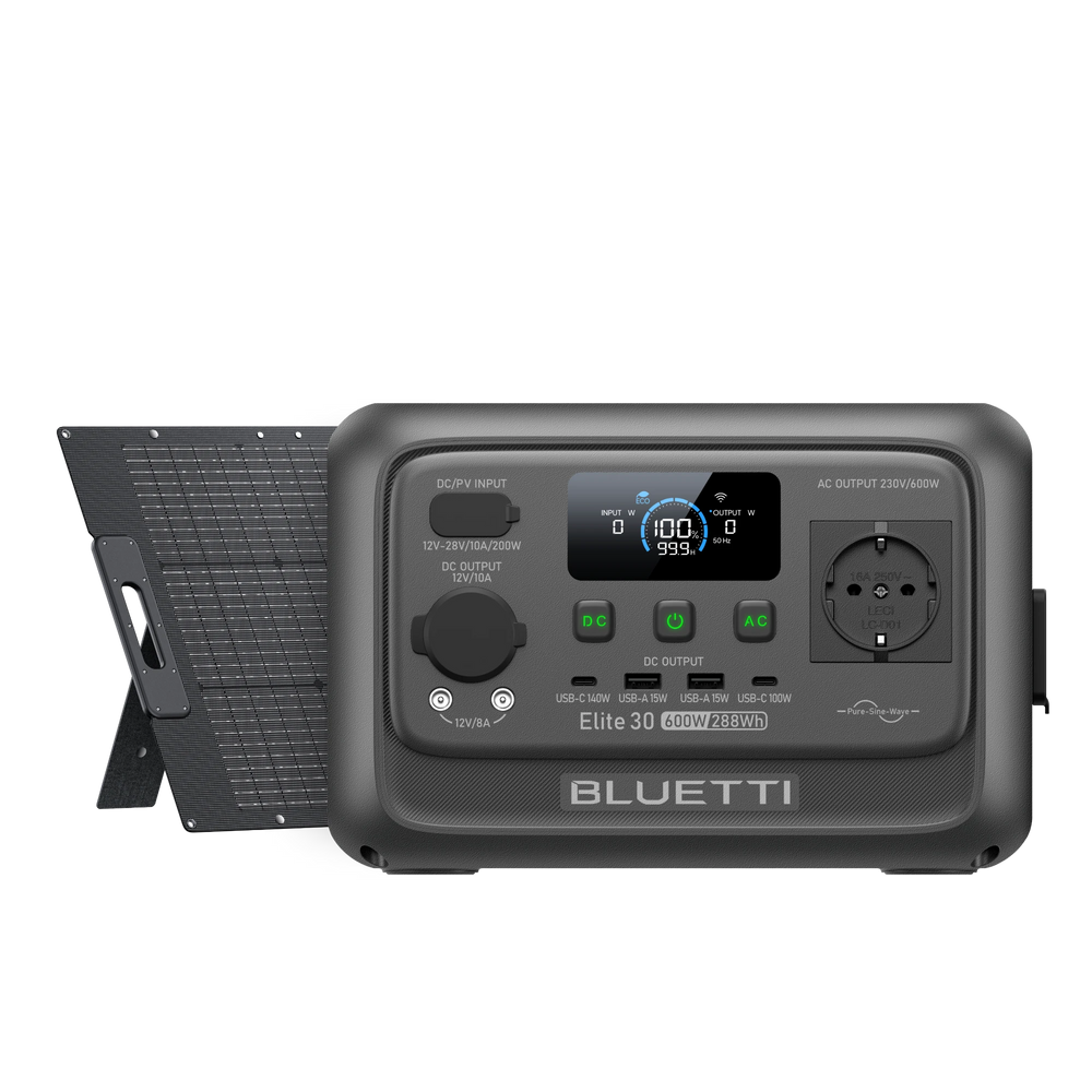 BLUETTI Elite 30 V2 Power Station Portatile | 600W 288Wh
