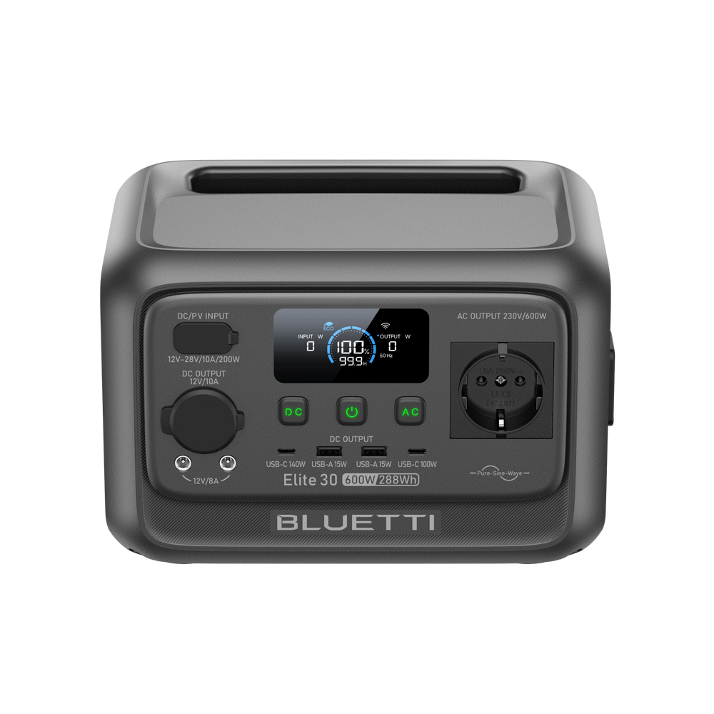 BLUETTI Elite 30 V2 Power Station Portatile | 600W 288Wh