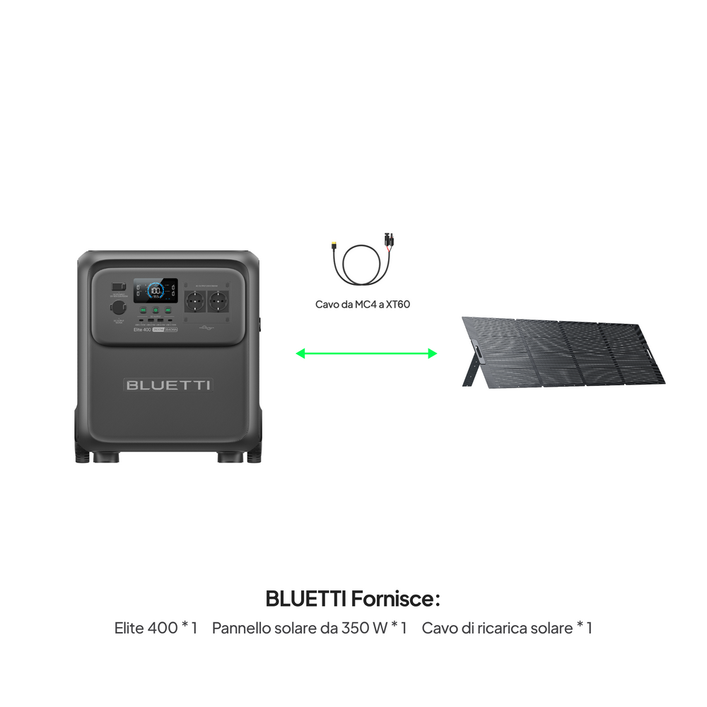 BLUETTI Elite 400 Power Station portatile | 2.600 W 3.840 Wh