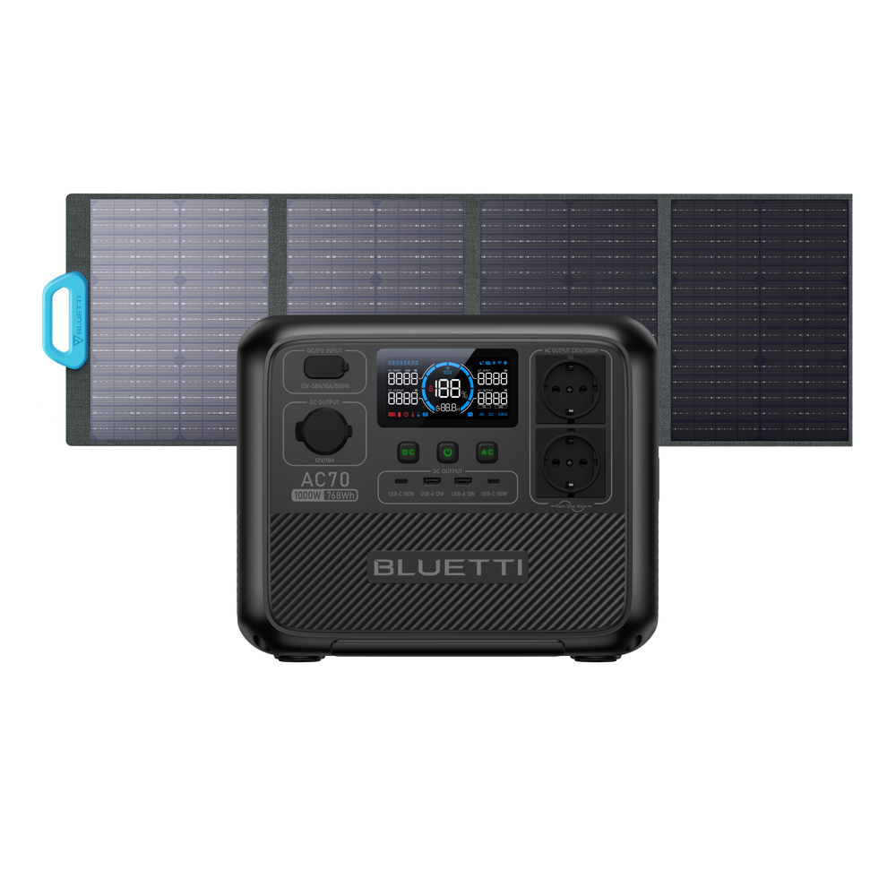 BLUETTI AC70 Power Station | 1.000 W 768 Wh