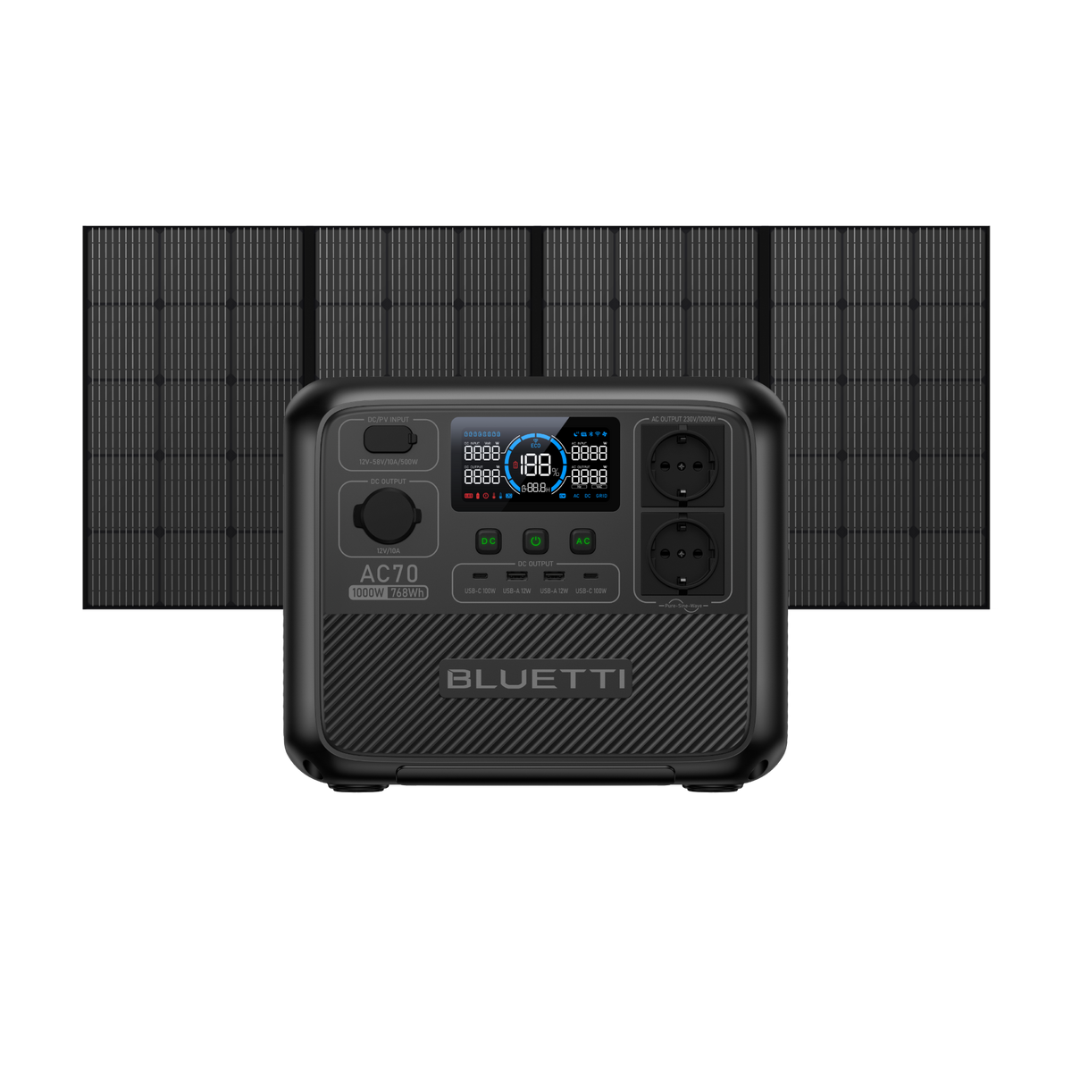 BLUETTI AC70 Power Station | 1.000 W 768 Wh