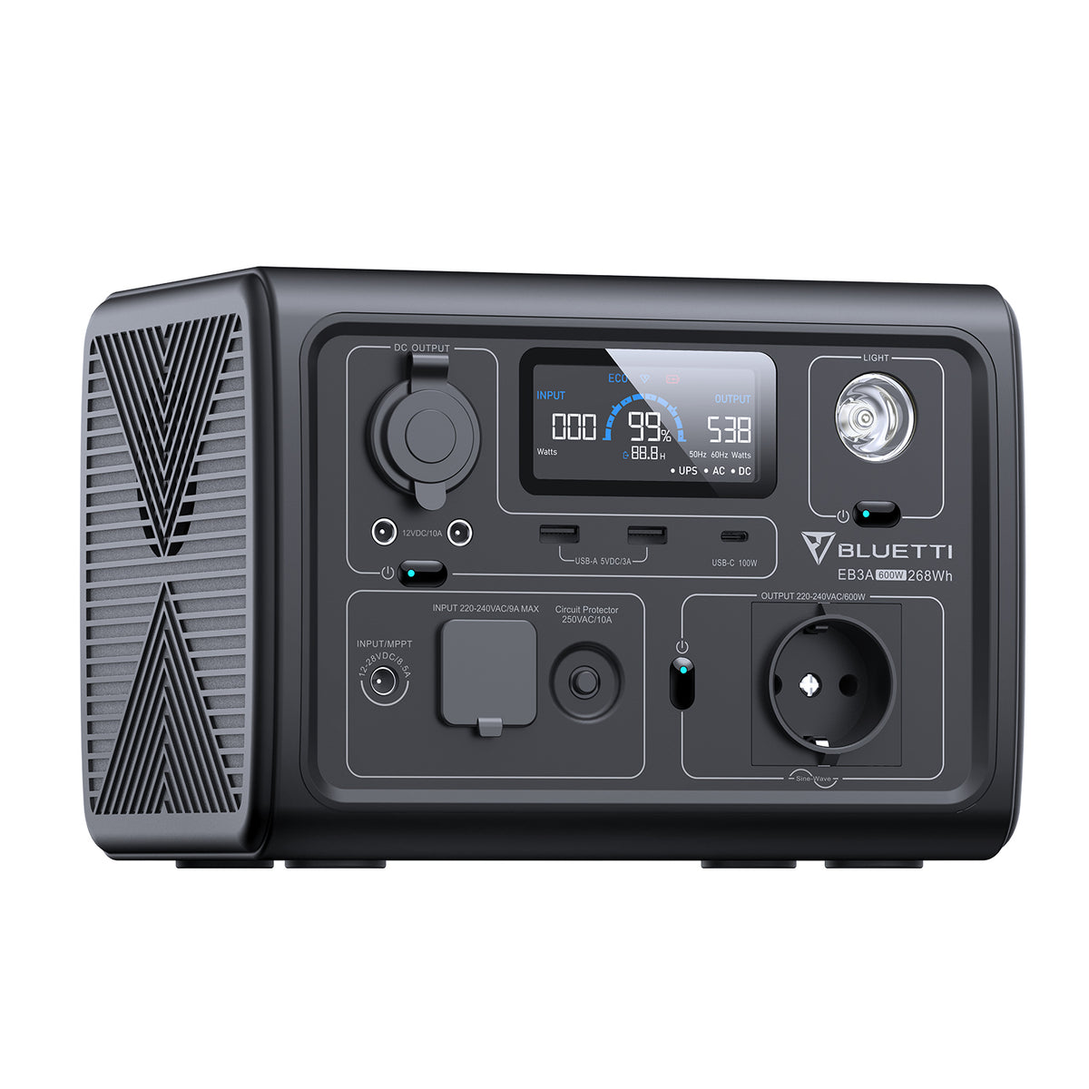 BLUETTI EB3A Power Station Portatile | 600 W 268 Wh
