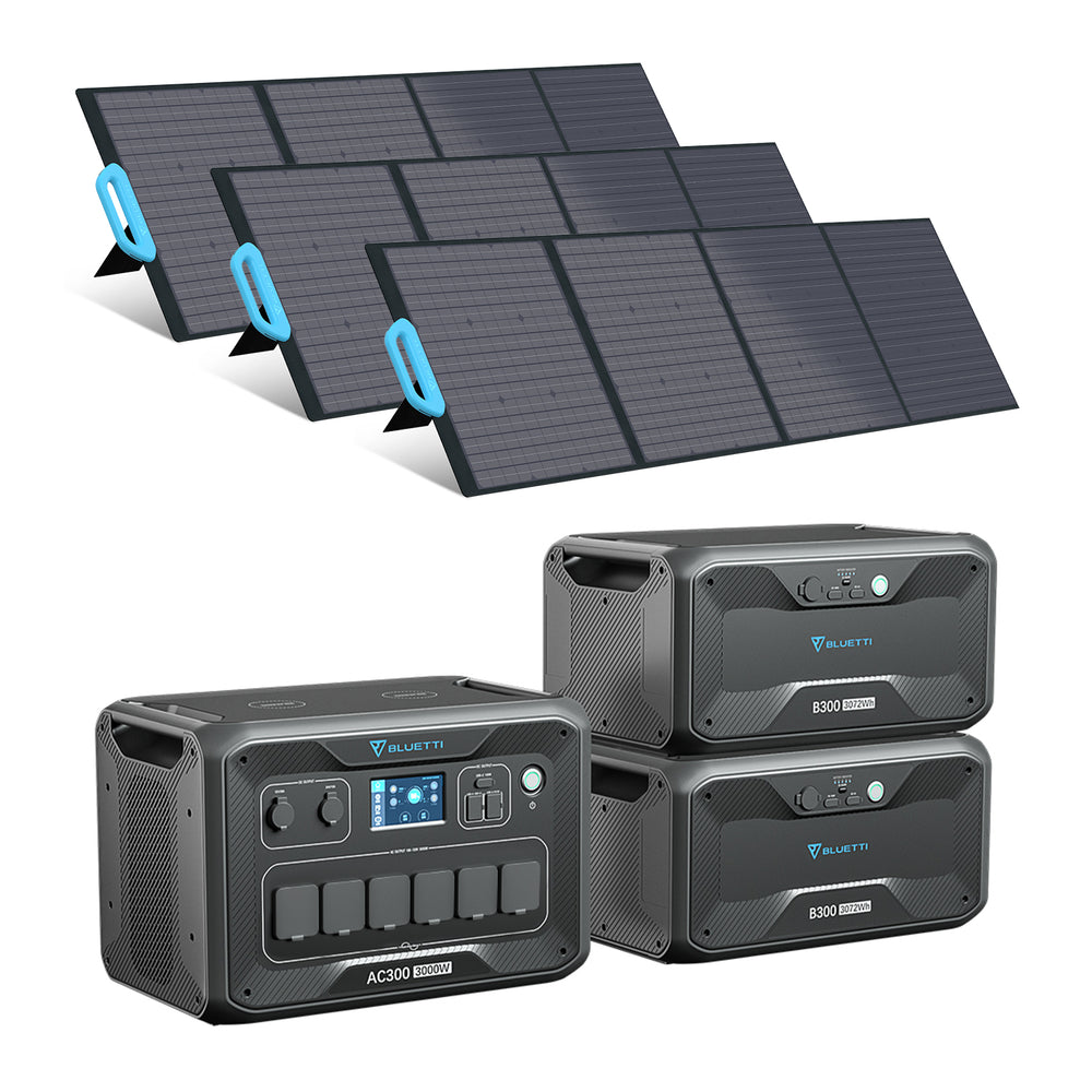 BLUETTI AC300 + 2*B300 + 3*PV200 Kit Generatore Solare (Esaurito)