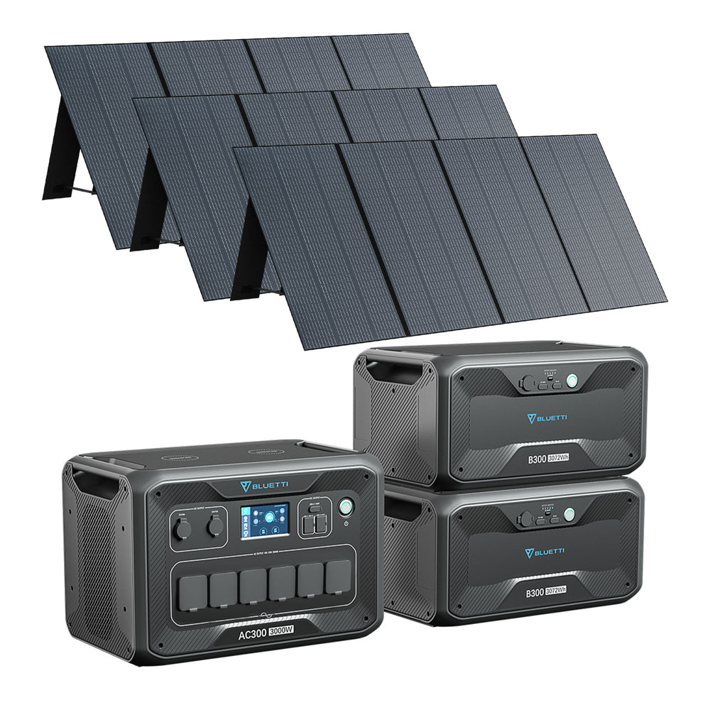 BLUETTI AC300 + 2*B300 + 3*PV350 Kit Generatore Solare (Esaurito)