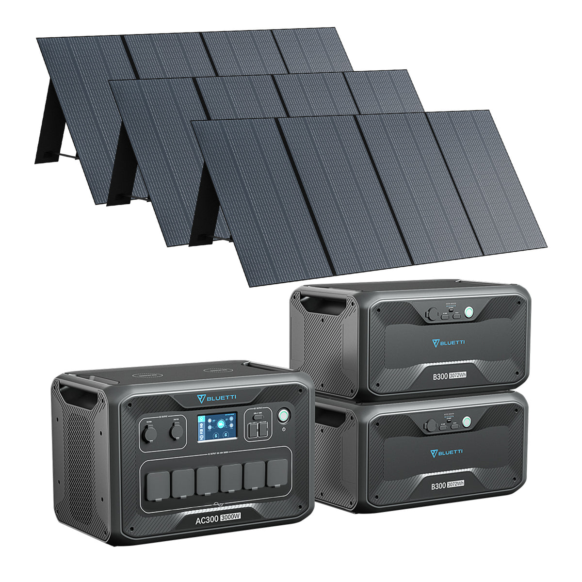 BLUETTI AC300 + 2*B300 + 3*PV350 Kit Generatore Solare