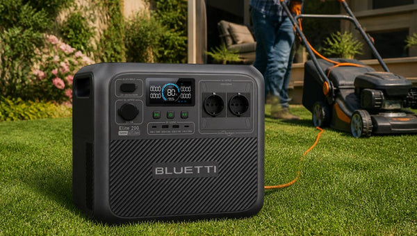 BLUETTI Elite 200 V2 cura del prato all'aperto