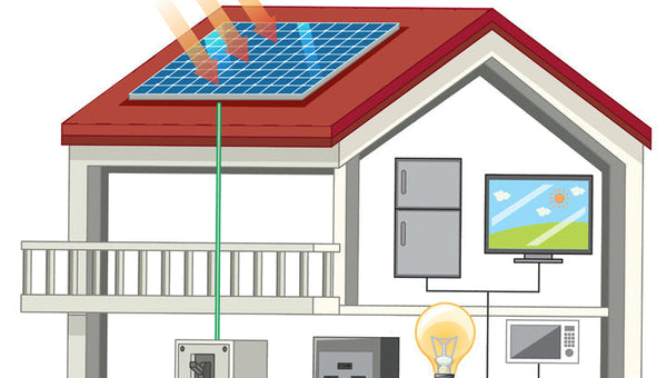 schema impianto fotovoltaico con accumulo