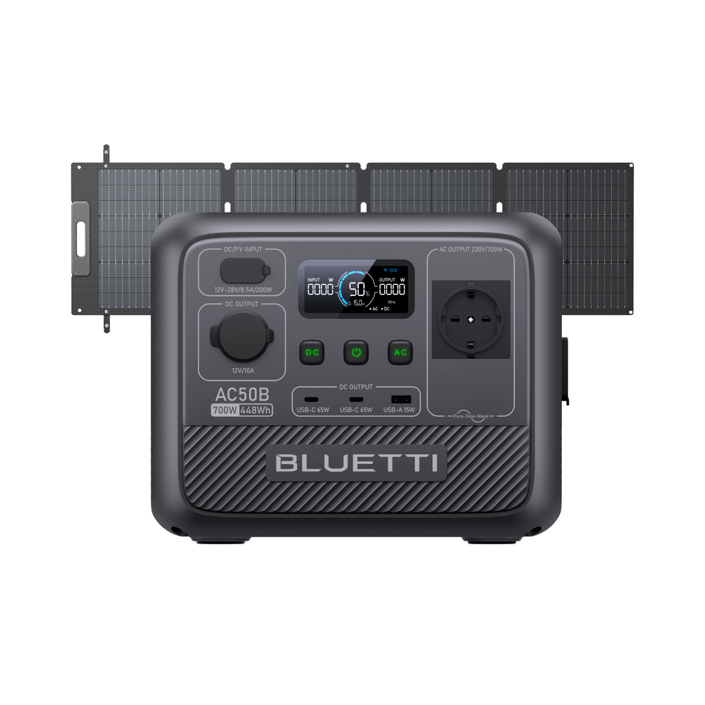 BLUETTI AC50B Power Station Portatile per Campeggio | 700 W 448 Wh（Esaurito）