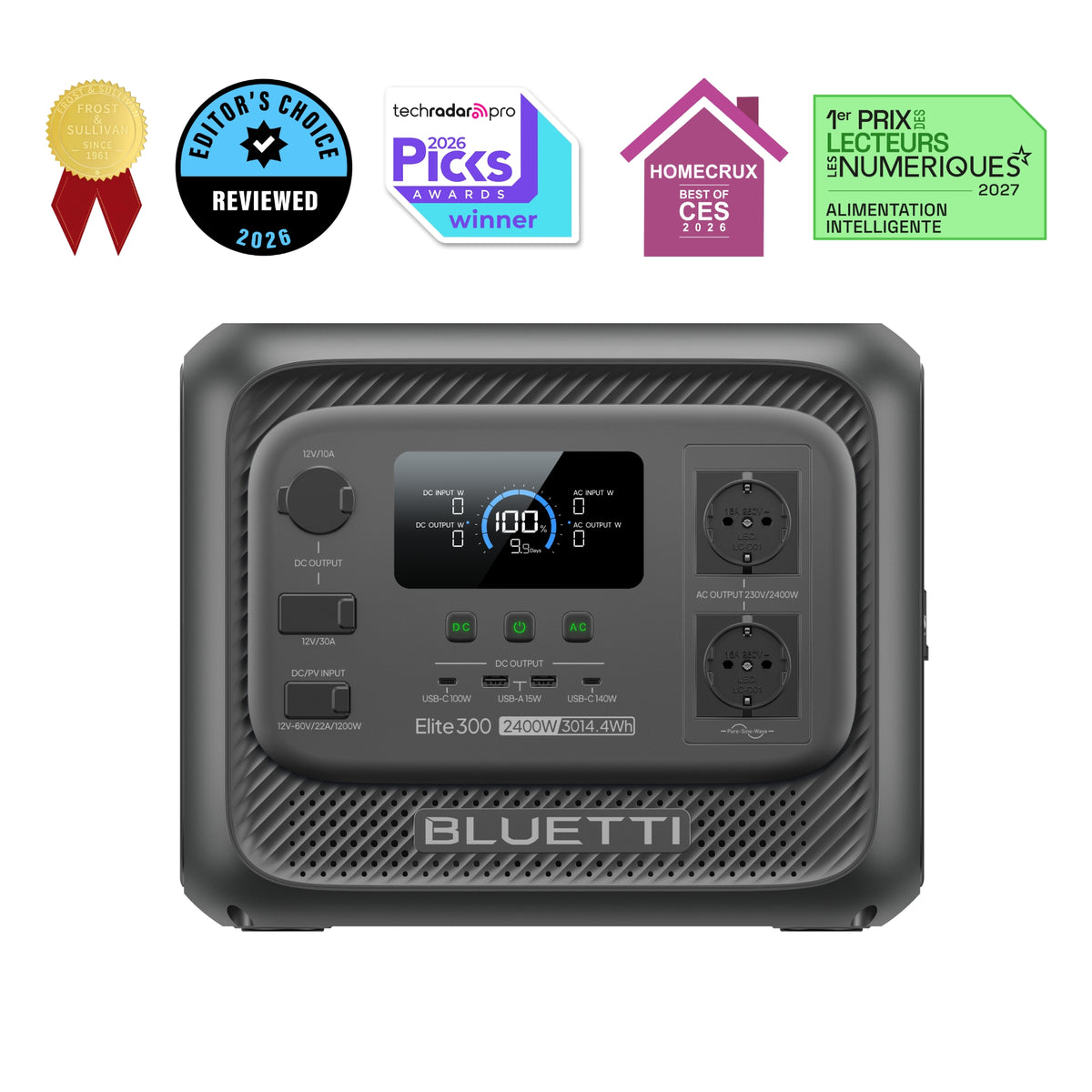 BLUETTI Elite 300 Power Station Portatile | 2.400W, 3.014,4Wh
