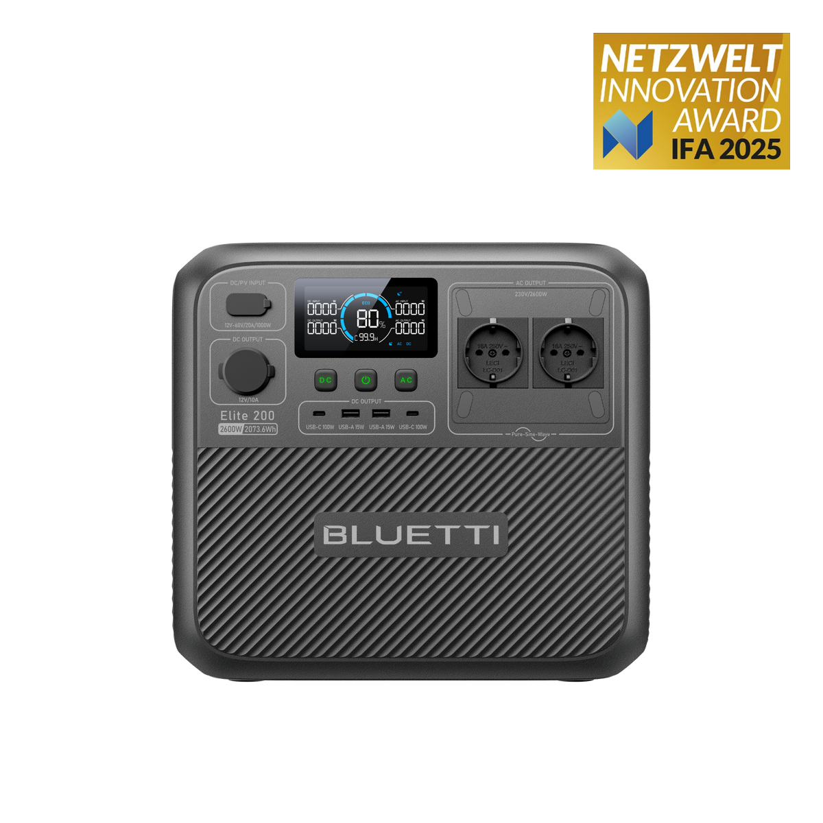 BLUETTI Elite 200 V2 Power Station Portatile | 2.073,6 Wh 2.600 W