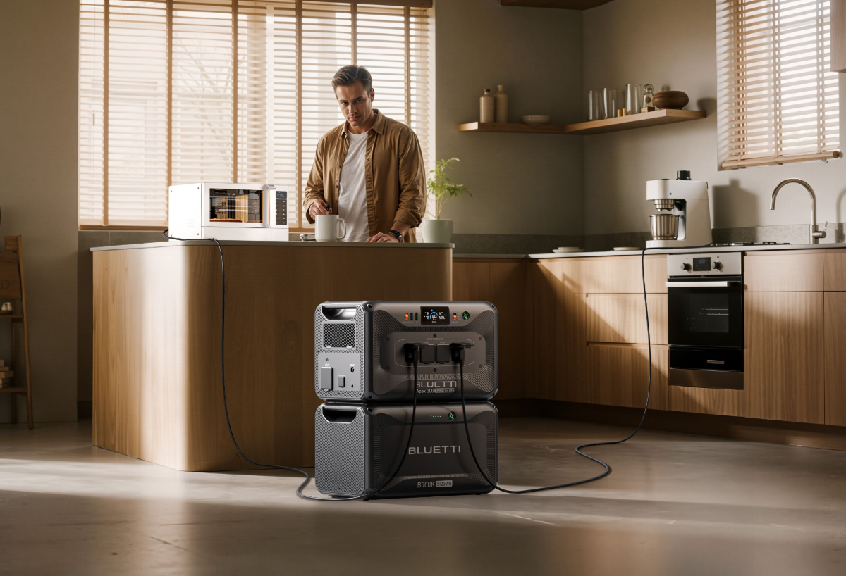 BLUETTI Apex 300 + B500K Backup Domestica