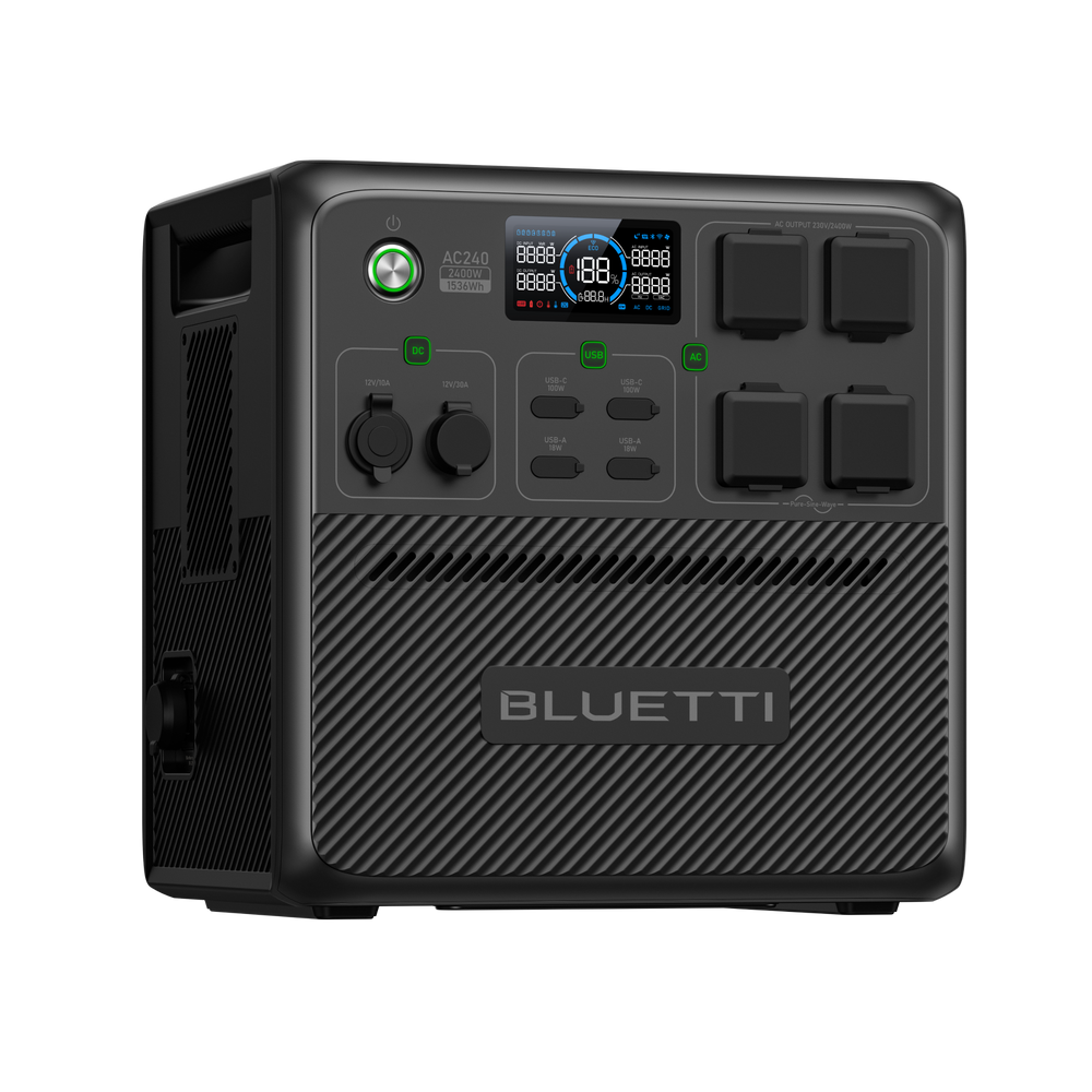 BLUETTI AC240 Power Station Portatile | 2.400 W 1.536 Wh