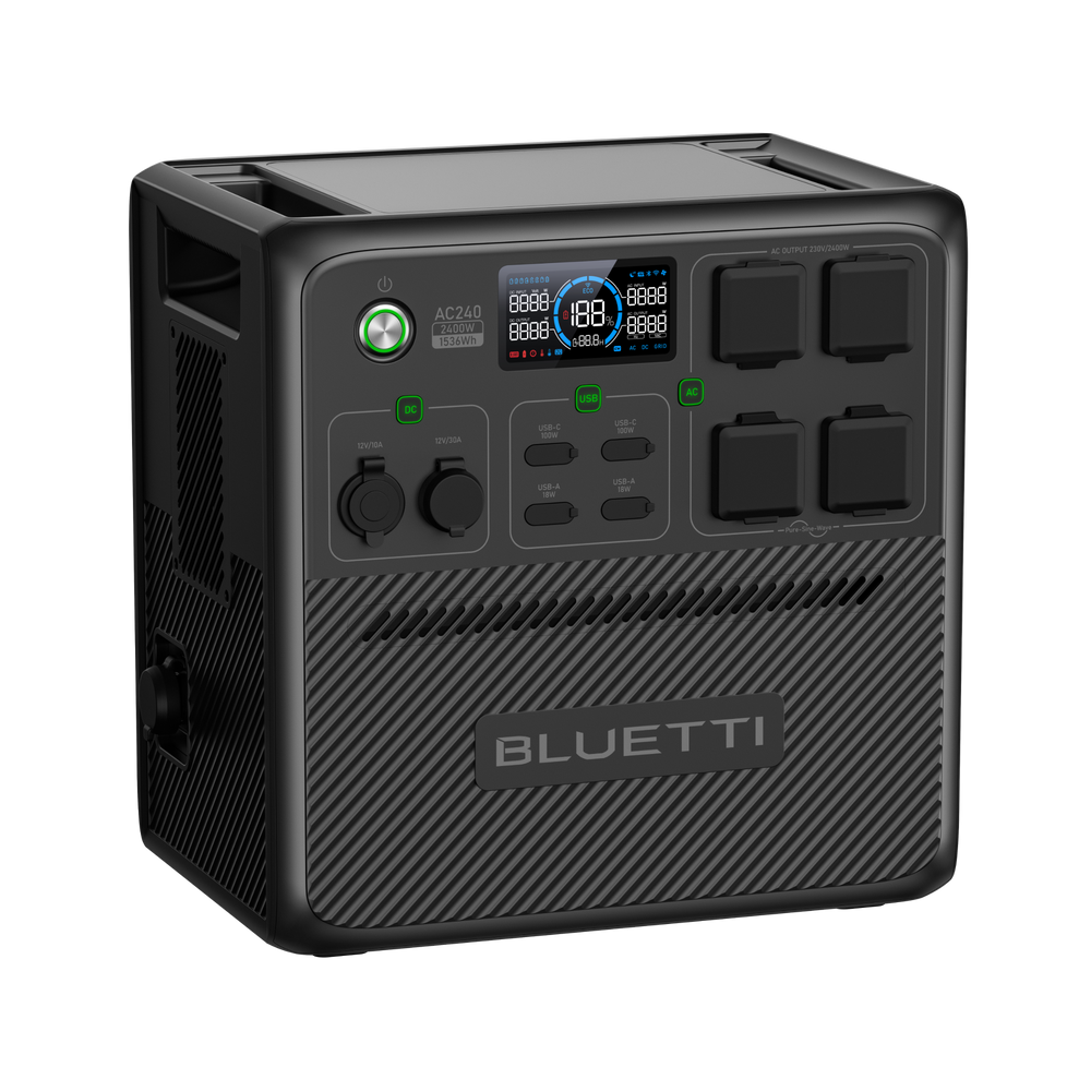 BLUETTI AC240 Power Station Portatile | 2.400 W 1.536 Wh