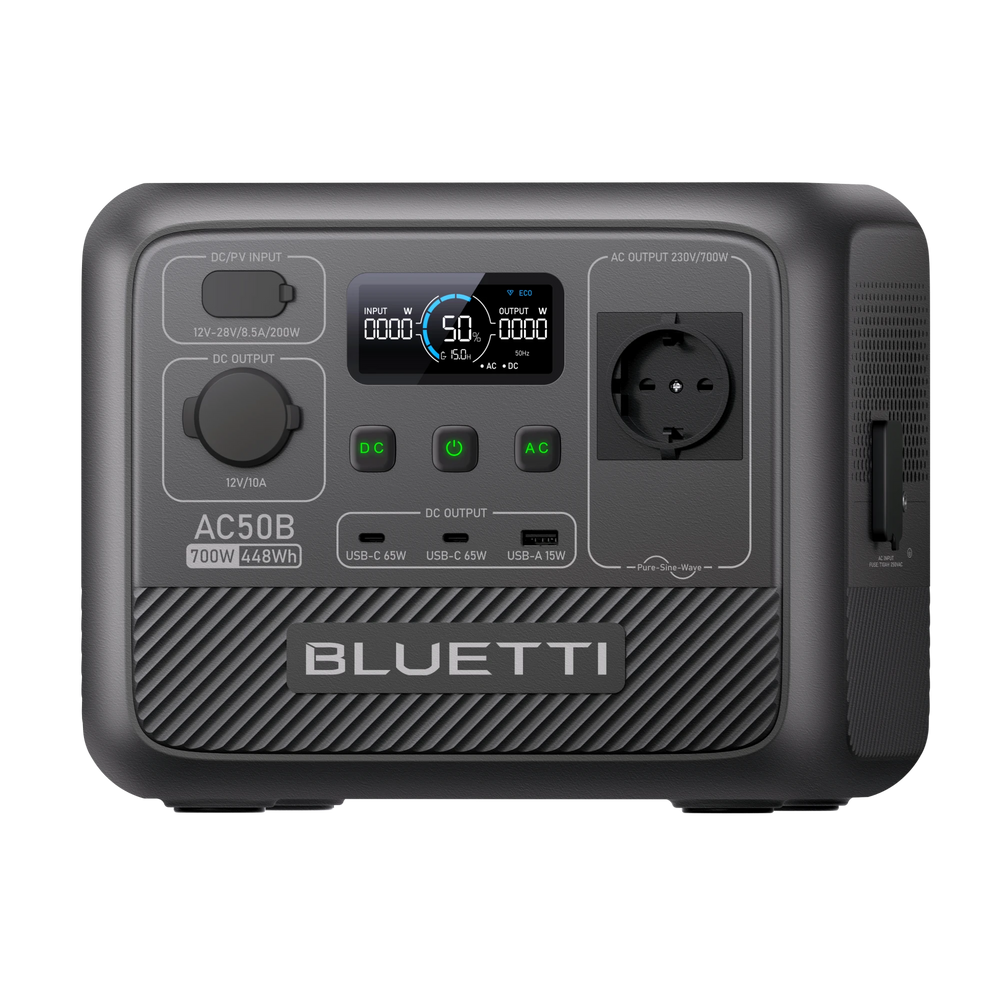 BLUETTI AC50B Power Station Portatile per Campeggio | 700 W 448 Wh（Esaurito）