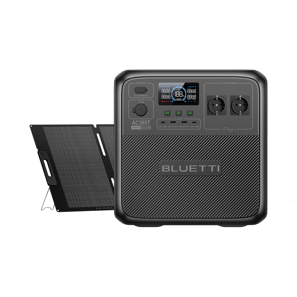 BLUETTI AC180T Power Station Portatile | 1.800 W 1.433 Wh