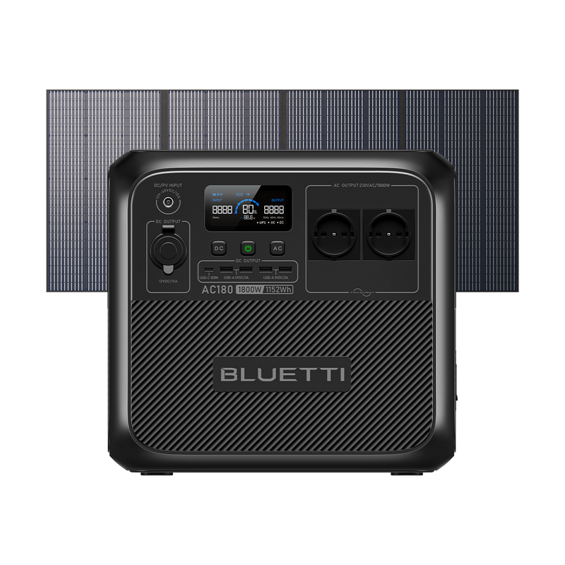 BLUETTI AC180 + 350W Kit Generatore Solare