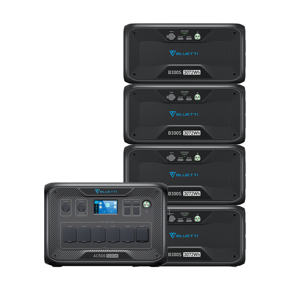 BLUETTI AC500 + B300S Backup Domestico
