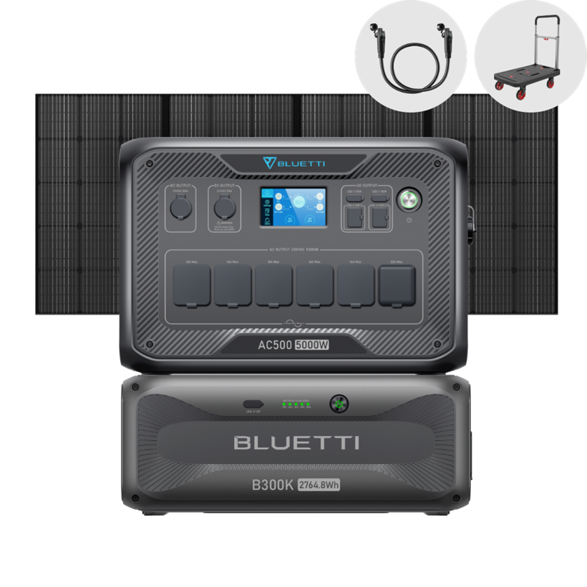 BLUETTI AC500 + B300K Backup Domestico