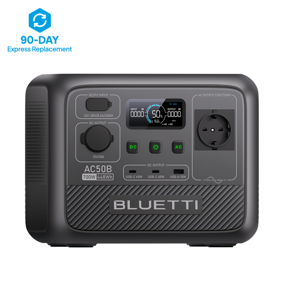 BLUETTI AC50B Power Station Portatile per Campeggio | 700 W 448 Wh（Esaurito）