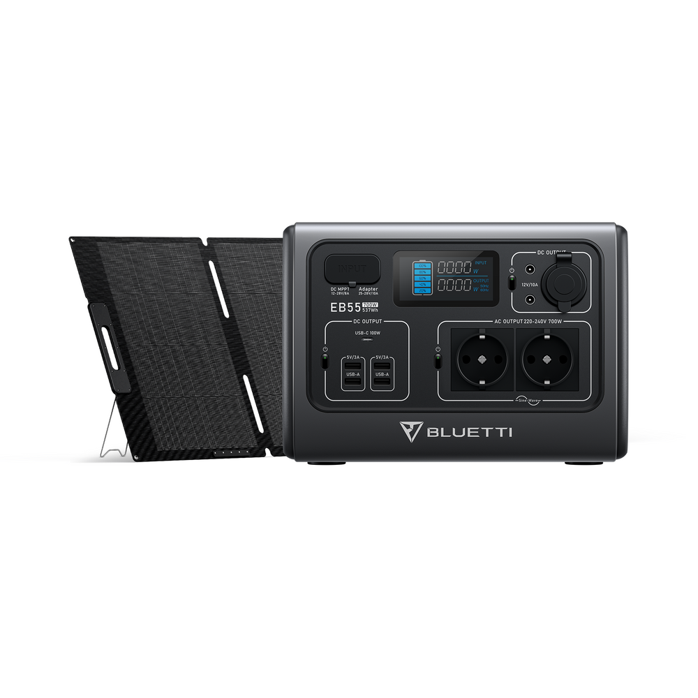 BLUETTI EB55 + PV200/MP200 Kit Generatore Solare
