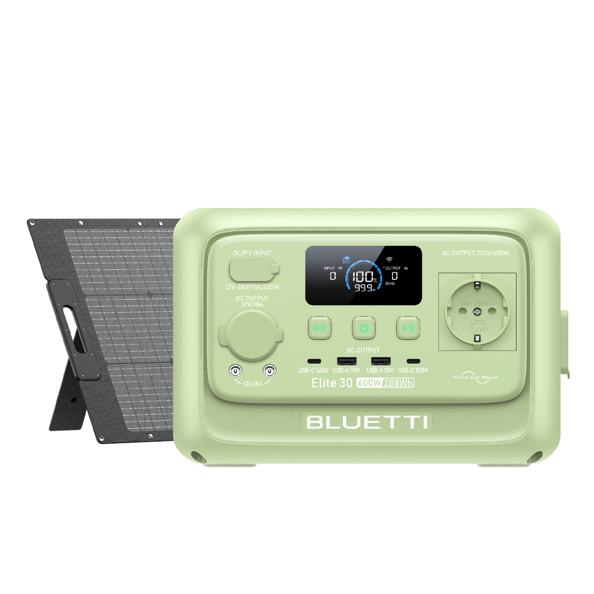 BLUETTI Elite 30 V2 Power Station Portatile | 600W 288Wh